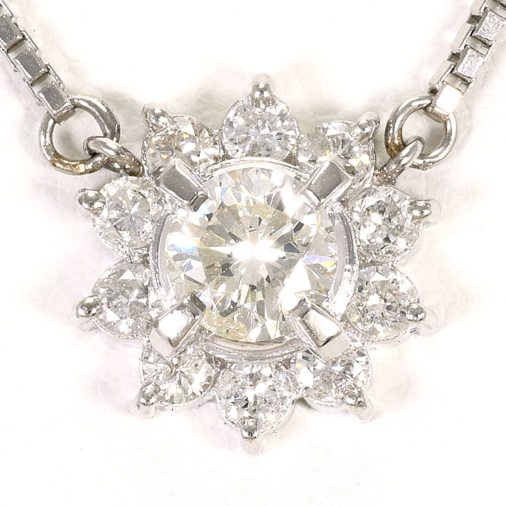 VINTAGE Silver Diamond Necklace